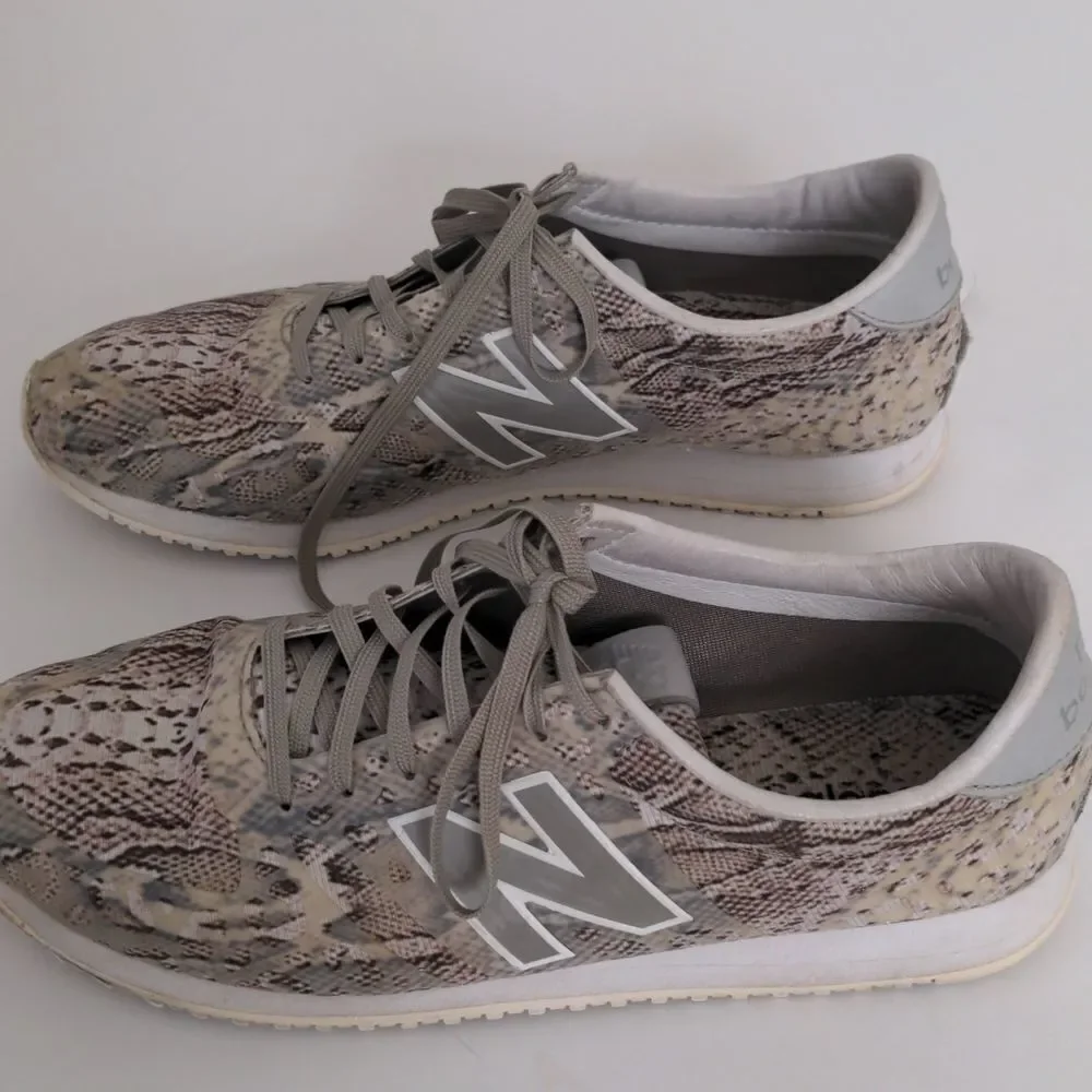 New Balance beige snake